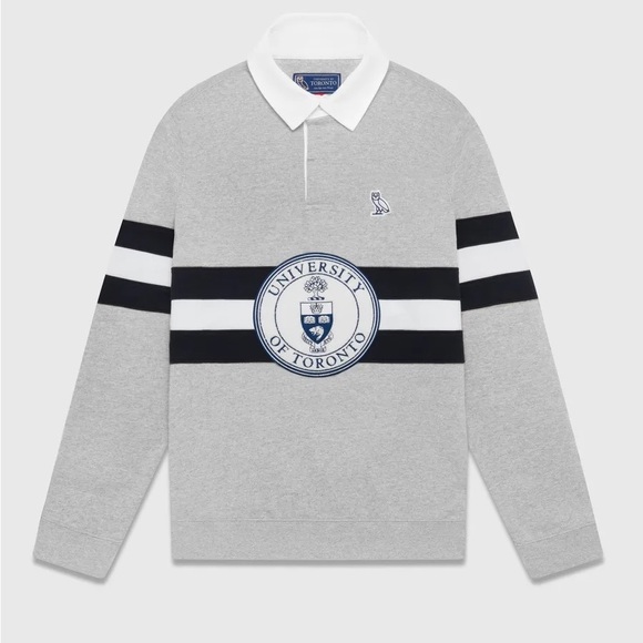 OVO® / U OF T RUGBY POLO (Black/Grey) - Picture 2 of 2
